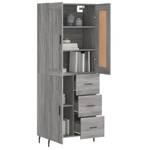 Highboard DE5349 Grau - Holzwerkstoff - 34 x 180 x 70 cm