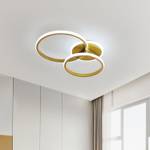 LED-Deckenleuchte Kreis AN Gold - Metall - Kunststoff - 30 x 9 x 52 cm