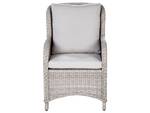 Chaise de jardin CASCAIS Beige - Gris - Polyrotin - 60 x 96 x 73 cm