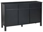 Buffet OLATE Noir - Doré - Bois manufacturé - 120 x 75 x 39 cm