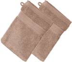 Waschhandschuh 2er-Pack 1168 Sandeiche Dekor