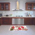 Küchenläufer Rot - Textil - 52 x 1 x 140 cm
