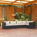 Garten-Lounge-Set (5-teilig) 3013632-15 Schwarz - Creme - Weiß