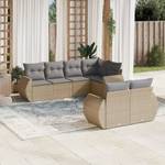 Gartensitzgruppe K3323(7-tlg) Beige - Massivholz - 34 x 53 x 55 cm