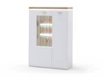 Highboard Claire 14 mit LED Weiß - Holzwerkstoff - Holzart/Dekor - 98 x 143 x 38 cm