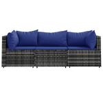 Garten-Lounge-Set 3029629-1 (3-teilig) Blau - Grau