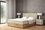 Boxspringbett LOLLY6 Beige - Breite: 129 cm - H4