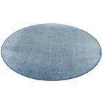 Hochflor Velours Teppich Luna Rund Blau - 133 x 133 cm