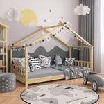 Kinderbett Design 200x90cm Natur Holz
