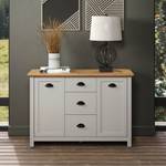 Sideboard Landside 3 Grau - Holz teilmassiv - 41 x 82 x 119 cm