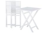 Bistro Set FIJI 3-tlg Weiß - Gelb