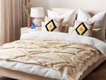 Couverture MORBI Beige - Fibres naturelles - 130 x 1 x 180 cm