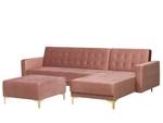 Modulsofa ABERDEEN 2-tlg Gold - Pink - Breite: 267 cm