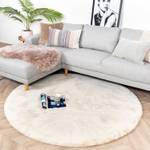 Hochflor Teppich R Comfy Creme - 120 x 120 cm