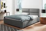 Doppelbett Polsterbett Cali Grau - Breite: 217 cm