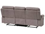 3-Sitzer Sofa BERGEN Beige - Schwarz - Taupe