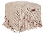 Pouf DANDAI Beige - Fibres naturelles - 40 x 40 x 40 cm