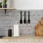 Küchenrollenhalter stehend Retro Design Weiß - Metall - Kunststoff - 16 x 33 x 16 cm
