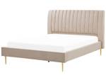 Doppelbett MARVILLE Beige - Gold - Breite: 202 cm