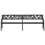 Banc de jardin 3005095-2 Noir - Métal - Matière plastique - 246 x 77 x 246 cm