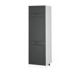 Armoire pour frigo R-Line 37246 Imitation pin parasol anthracite - Blanc