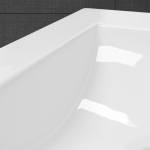 Vasque rectangulaire 710x465x175mm blanc Blanc - Céramique - 47 x 18 x 71 cm
