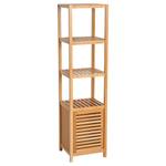 Badezimmerregal 834-150 Braun - Bambus - 33 x 140 x 36 cm