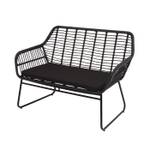 Polyrattan Garnitur G17a (4-teilig) Grau - Metall - Kunststoff - Polyrattan - 118 x 85 x 50 cm