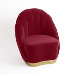 Fauteuil BETTY Rouge - Textile - 73 x 82 x 72 cm