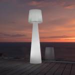 Lampadaire ext filaire LADY W110 Blanc - Matière plastique - 26 x 110 x 26 cm