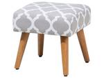 Tabouret OSAGE Gris - Gris lumineux - Chêne clair