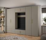 Garderobe Inova 3 Z14 Schwarz - Gold - Grau - Gold