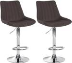 Barhocker Toni 2er Set Taupe