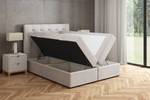 Boxspringbett ROMI Ecru - Breite: 140 cm - H3