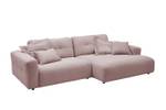 Ecksofa MIKA Pink - Ecke davorstehend rechts - Longchair davorstehend rechts