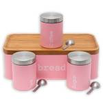 Brotbox CORNELIA Pink - Metall - 23 x 14 x 43 cm