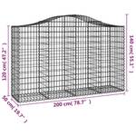 Panier de gabion 3017642-8 (lot de 14) 50 x 140 cm