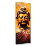 KUNSTDRUCK Buddha in Yellow Background 40 x 120 cm