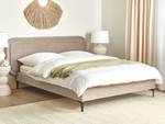 Lit double SUZETTE Beige - Taupe - Largeur : 188 cm