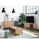 Sideboard mit 2 Türen Brooklyn Grau - Holzwerkstoff - 41 x 74 x 154 cm