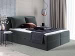 Boxspringbett Doppelbett Pinet Grau - Breite: 140 cm