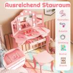 Kosmetiktisch TK32457PQ Pink - Holzwerkstoff - 34 x 103 x 70 cm