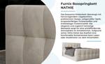 Boxspringbett NATHIE 140x200 Monolith 02 Beige