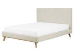 Lit double TALENCE Beige - Crème - Chêne clair - Largeur : 177 cm