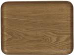 Tablett Wood Braun - Holzwerkstoff - Holz teilmassiv - 20 x 2 x 27 cm