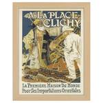 Bilderrahmen Poster A la Place Clichy Eiche