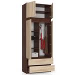 Surmeuble pour Armoire S90 2T CLP Imitation chêne de Sonoma - Imitation wengé