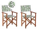 Chaise de jardin CINE Vert - Multicolore - Chêne foncé - Profondeur : 50 cm