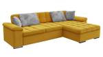 Ecksofa Diana Premium Senfgelb - Ecke davorstehend rechts - Tiefe: 280 cm