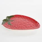 Assiette Fraise Rouge - Céramique - 29 x 3 x 36 cm